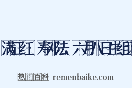 满江红·寿邓法，六月八日生组词是什么意思的图片